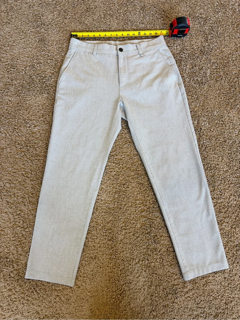 Zara Light Gray Chinos - Slim Straight
